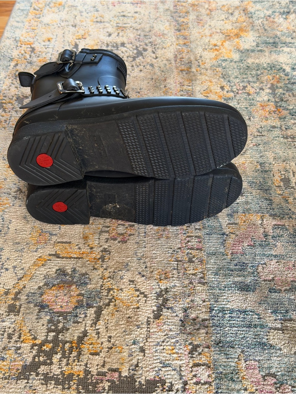 Hunter Navy Studded Rain Booties - Picture 3 of 3